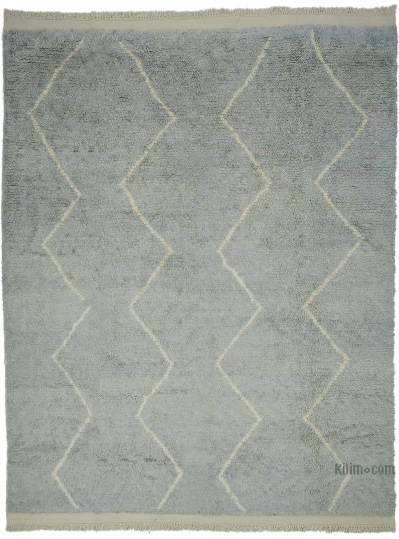 New Moroccan Style Hand-Knotted Tulu Rug - 9' 3" x 12' 1" (111" x 145") - K0050442
