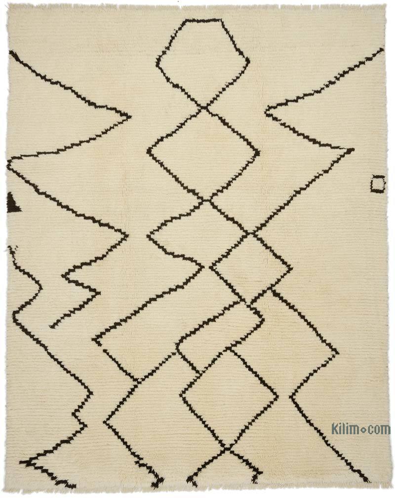 New Moroccan Style Hand-Knotted Tulu Rug - 8' 1" x 10' 2" (97" x 122") - K0050445
