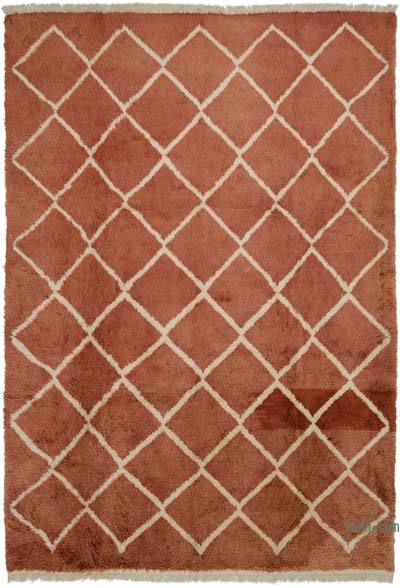 New Moroccan Style Hand-Knotted Tulu Rug - 8' 5" x 12' 1" (101" x 145")