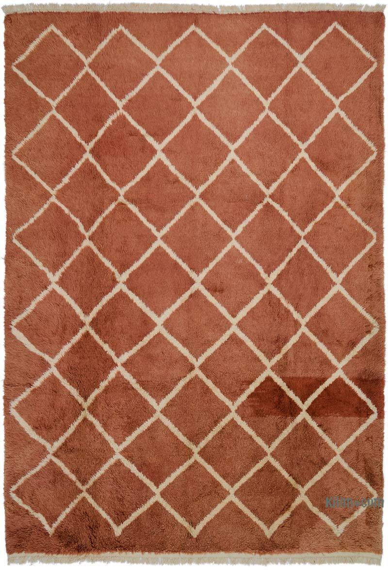 New Moroccan Style Hand-Knotted Tulu Rug - 8' 5" x 12' 1" (101" x 145") - K0050453