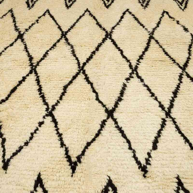 New Moroccan Style Hand-Knotted Tulu Rug - 9' 2" x 10' 10" (110" x 130") - K0050454