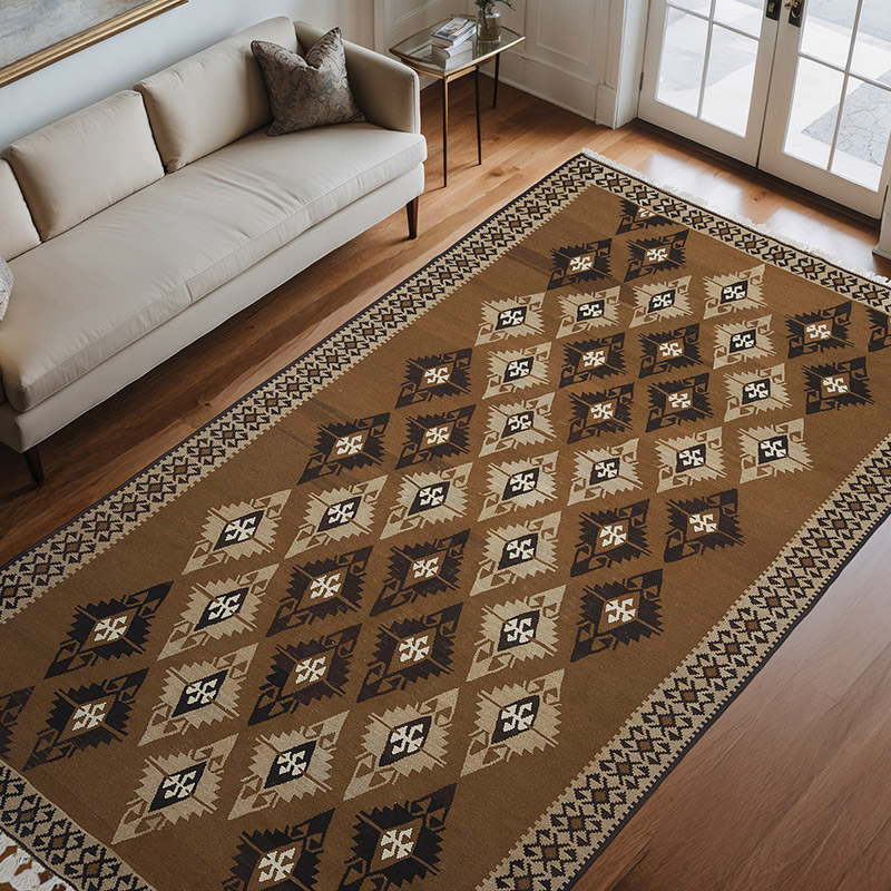 Vintage Kars Kilim Rug - 6' 7" x 11' 1" (79" x 133") - K0050512
