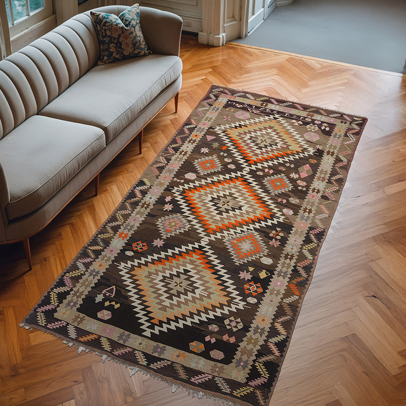 Alfombra Vintage Artvin Kilim - 165 cm x 314 cm - K0050520