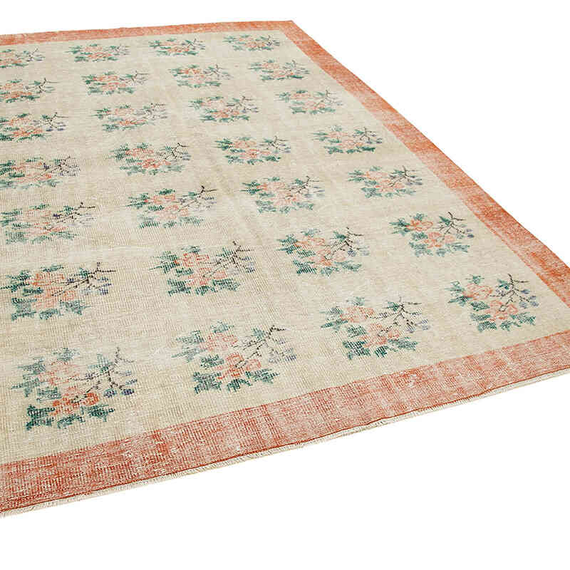 Vintage Turkish Hand-Knotted Rug - 6' 8" x 9' 4" (80" x 112") - K0050713