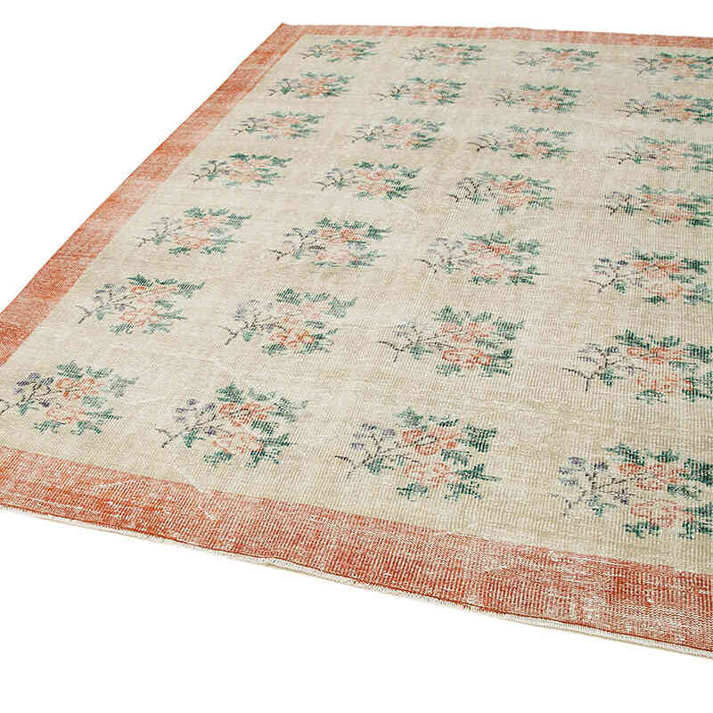 Vintage Turkish Hand-Knotted Rug - 6' 8" x 9' 4" (80" x 112") - K0050713
