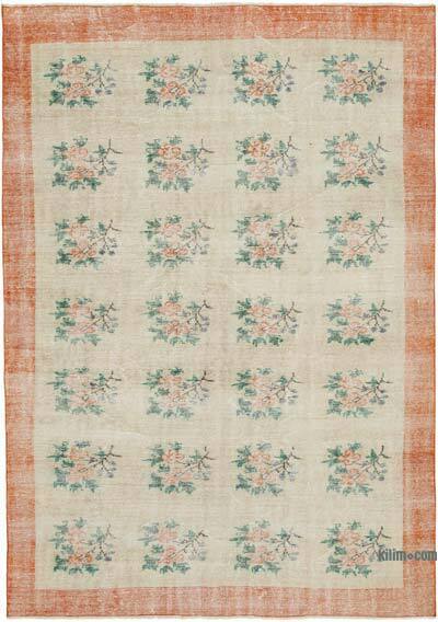 Vintage Turkish Hand-Knotted Rug - 6' 8" x 9' 4" (80" x 112")
