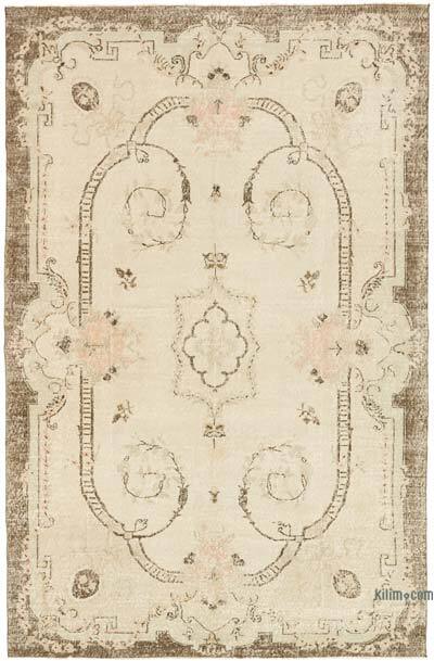 Vintage Turkish Hand-Knotted Rug - 6' 5" x 9' 11" (77" x 119")