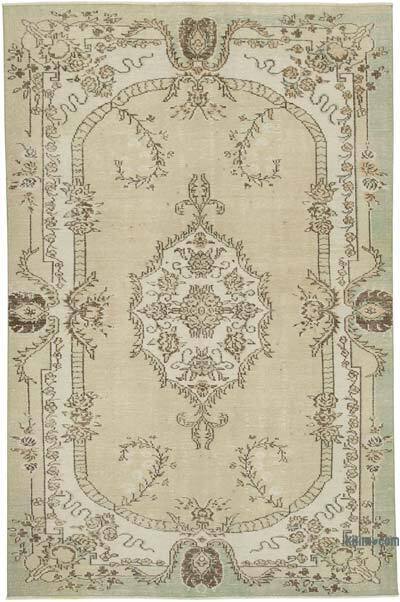 El Dokuma Vintage Halı - 194 cm x 295 cm