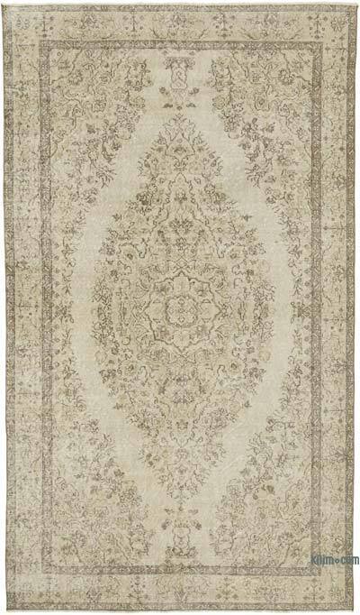 Vintage Turkish Hand-Knotted Rug - 5' 7" x 9' 7" (67" x 115")
