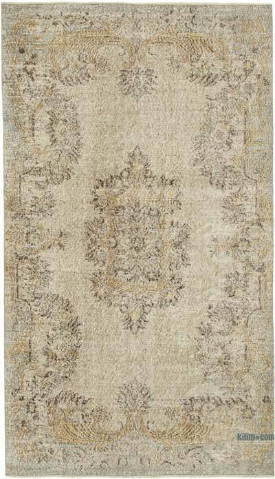 Vintage Turkish Hand-Knotted Rug - 5' 5" x 9' 6" (65" x 114")