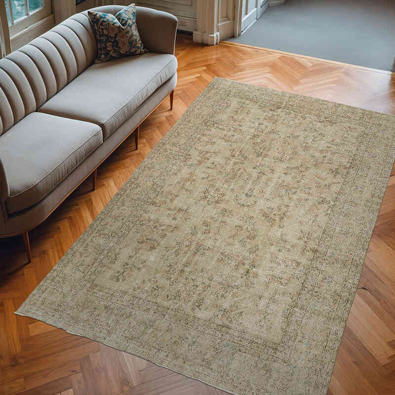Alfombra Vintage Turca Anudada a Mano - 200 cm x 316 cm - K0050807