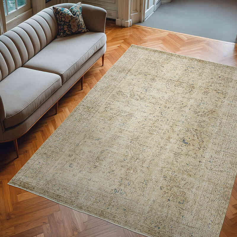El Dokuma Vintage Halı - 202 cm x 280 cm - K0050816