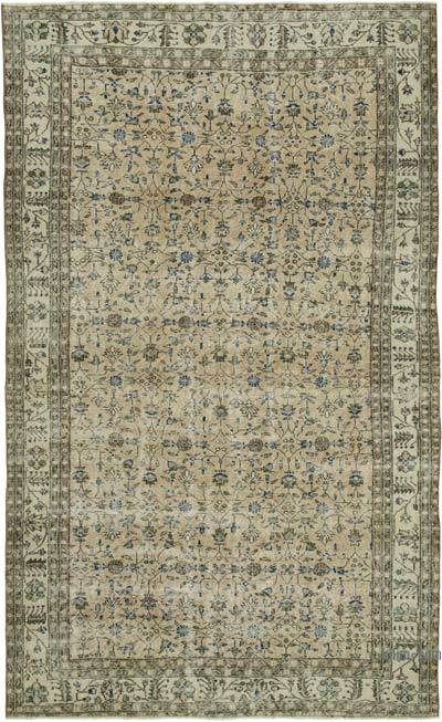 Vintage Turkish Hand-Knotted Rug - 6' 7" x 10' 10" (79" x 130")