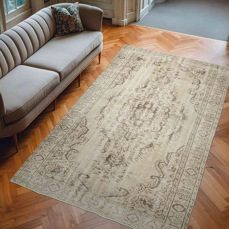 El Dokuma Vintage Halı - 186 cm x 293 cm - K0050844