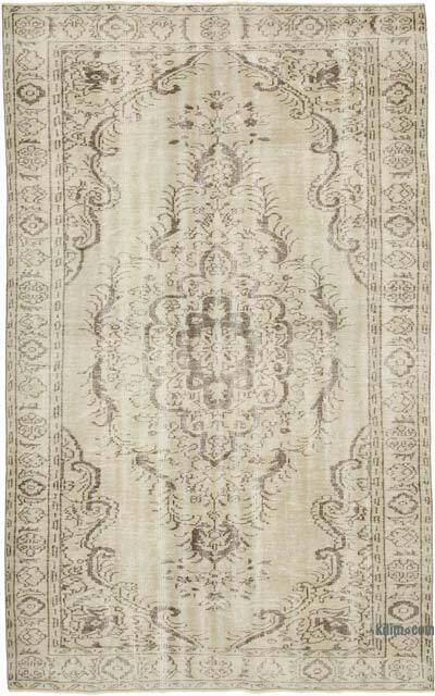 Vintage Turkish Hand-Knotted Rug - 6' 1" x 9' 7" (73" x 115")