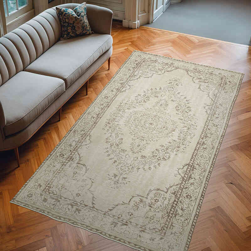 Vintage Turkish Hand-Knotted Rug - 6' 4" x 10' 4" (76" x 124") - K0050856