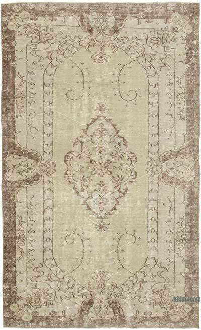 Vintage Turkish Hand-Knotted Rug - 5' 7" x 9' 1" (67" x 109")