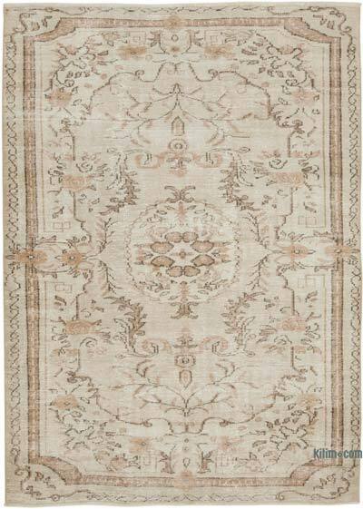 Alfombra Vintage Turca Anudada a Mano - 182 cm x 252 cm