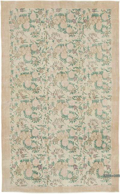 Vintage Turkish Hand-Knotted Rug - 5' 5" x 8' 11" (65" x 107")