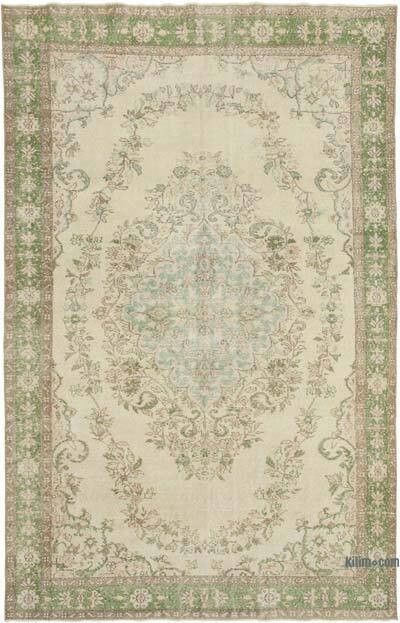 Vintage Turkish Hand-Knotted Rug - 6' 5" x 9' 11" (77" x 119")
