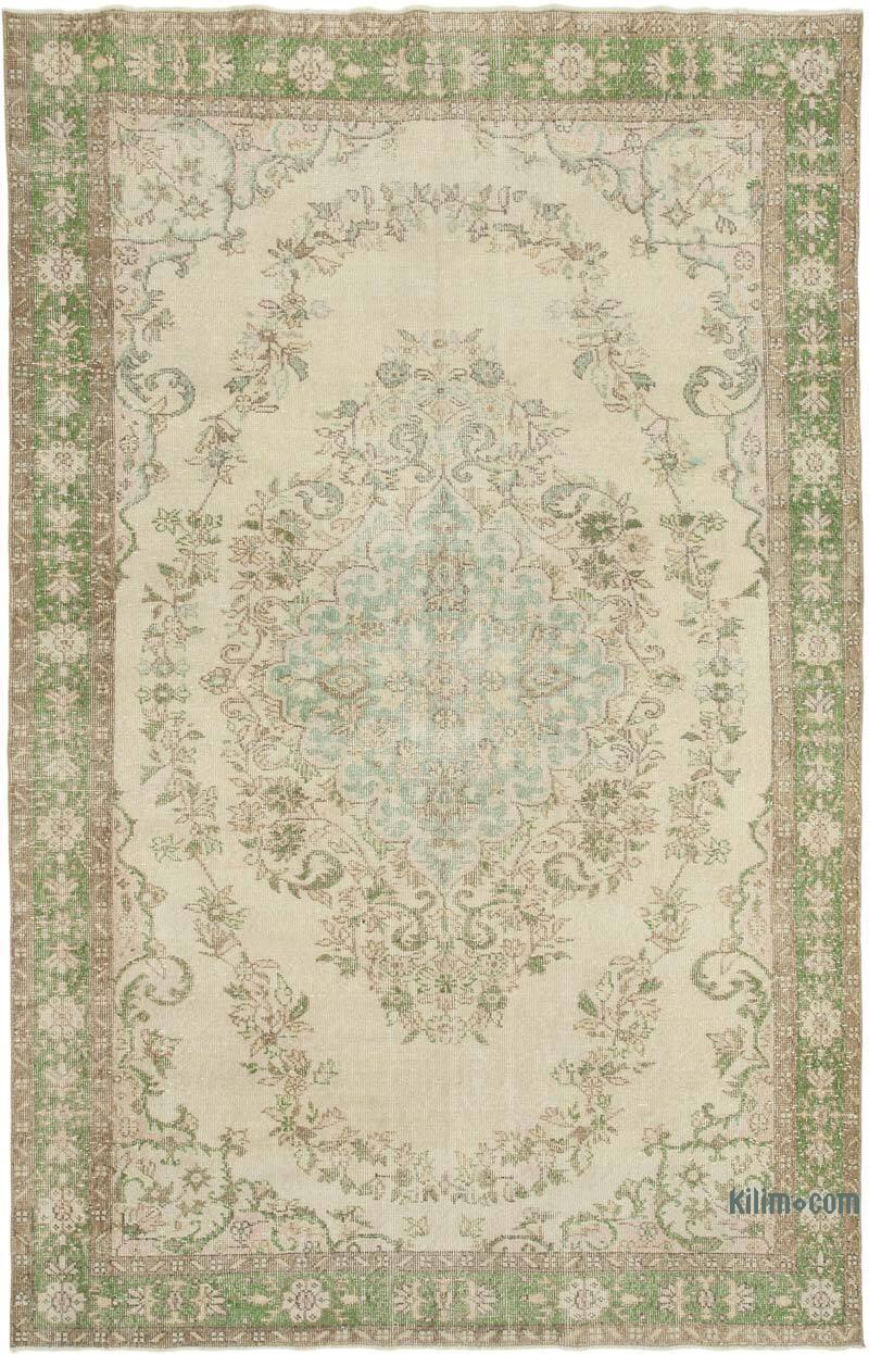 Vintage Turkish Hand-Knotted Rug - 6' 5" x 9' 11" (77" x 119") - K0050884