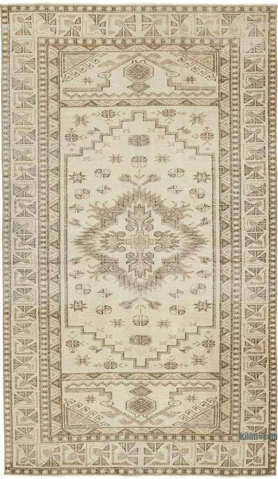 Vintage Turkish Hand-Knotted Rug - 5' 3" x 8' 11" (63" x 107")