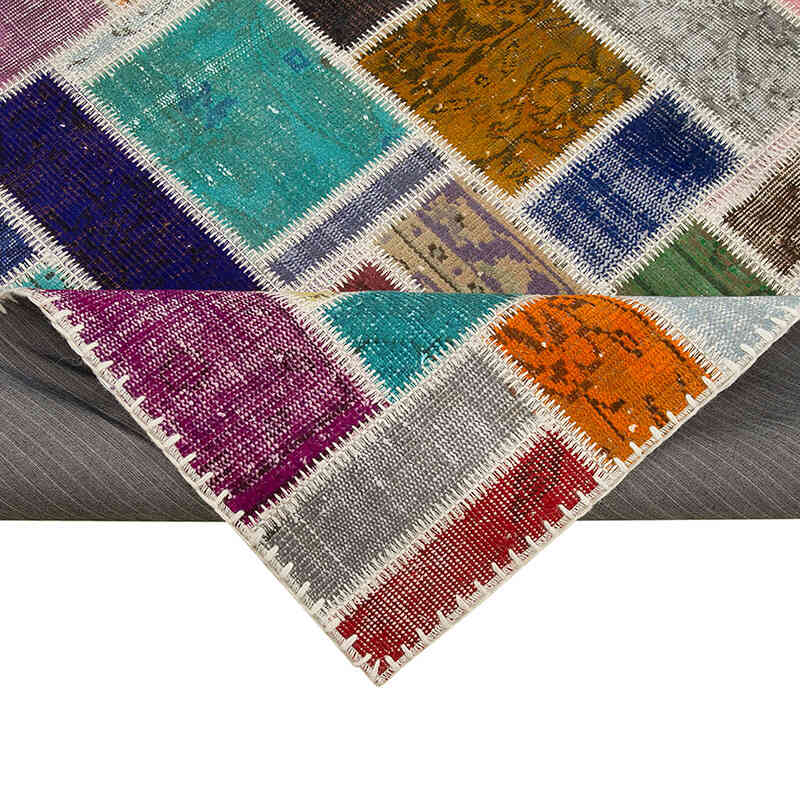 Çok Renkli Boyalı Patchwork Halı - 209 cm x 297 cm - K0051067