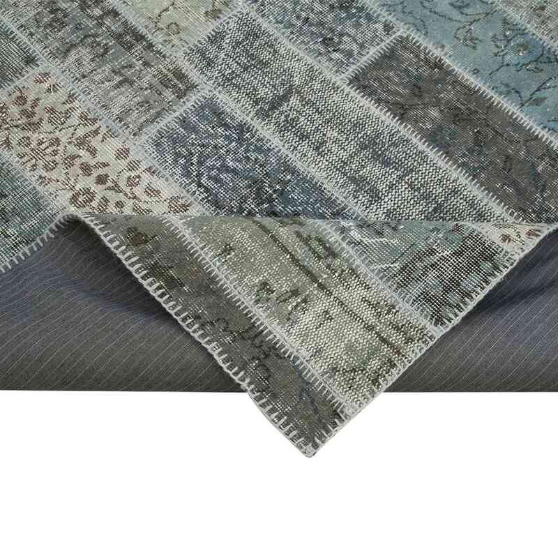 Patchwork Hand-Knotted Turkish Rug - 6' 8" x 10'  (80" x 120") - K0051214