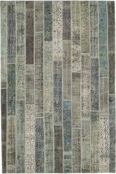 Boyalı Patchwork Halı - 202 cm x 305 cm