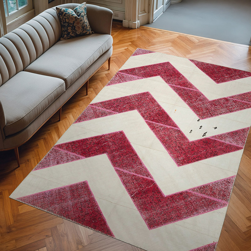 Patchwork El Dokuma Halı - 201 cm x 310 cm - K0051281