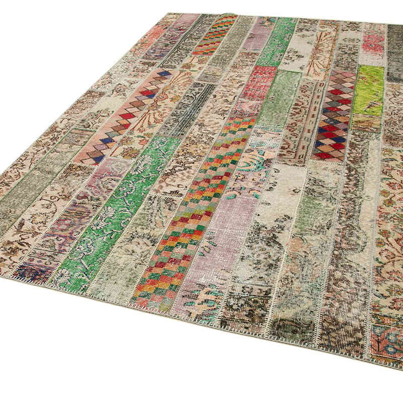 Patchwork El Dokuma Halı - 202 cm x 303 cm - K0051289