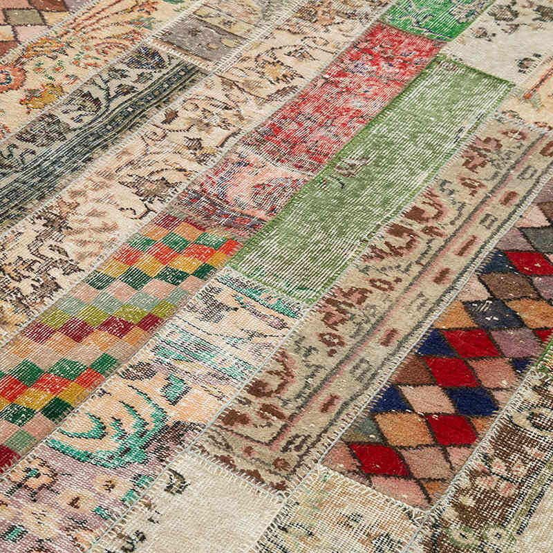 Patchwork El Dokuma Halı - 202 cm x 303 cm - K0051289