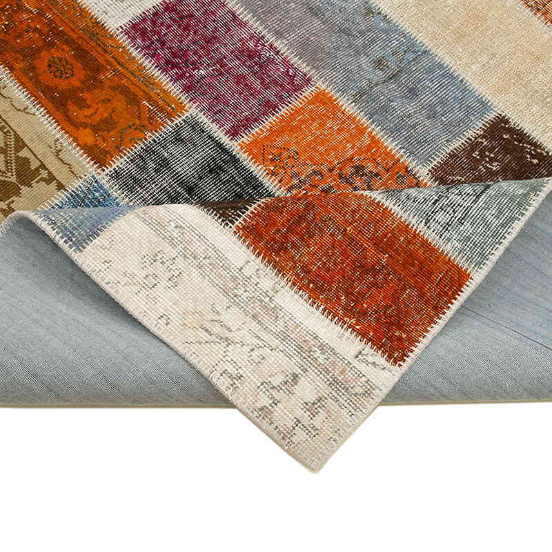 Çok Renkli Boyalı Patchwork Halı - 203 cm x 300 cm - K0051302