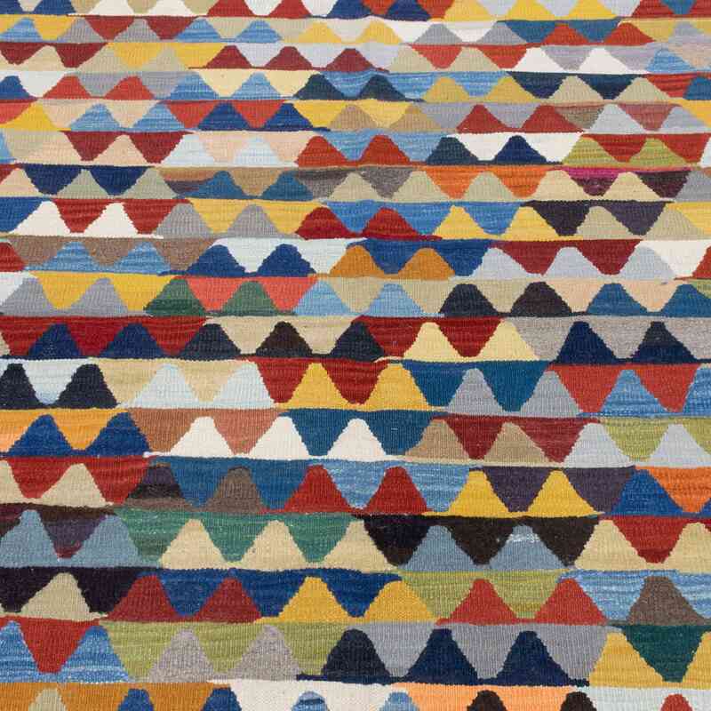 Multicolor Nueva Alfombra Turca Kilim - 126 cm x 187 cm - K0051349