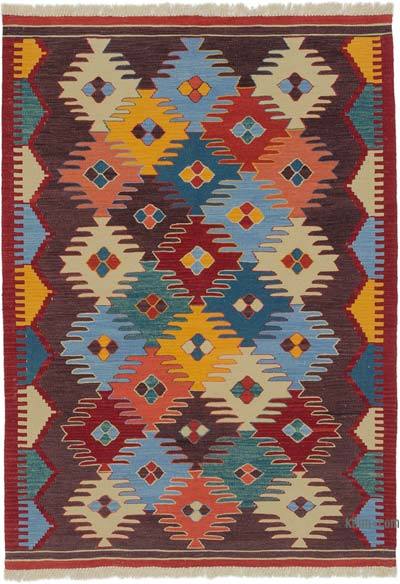 Multicolor New Handwoven Turkish Kilim Rug - 4' 2" x 5' 10" (50" x 70")