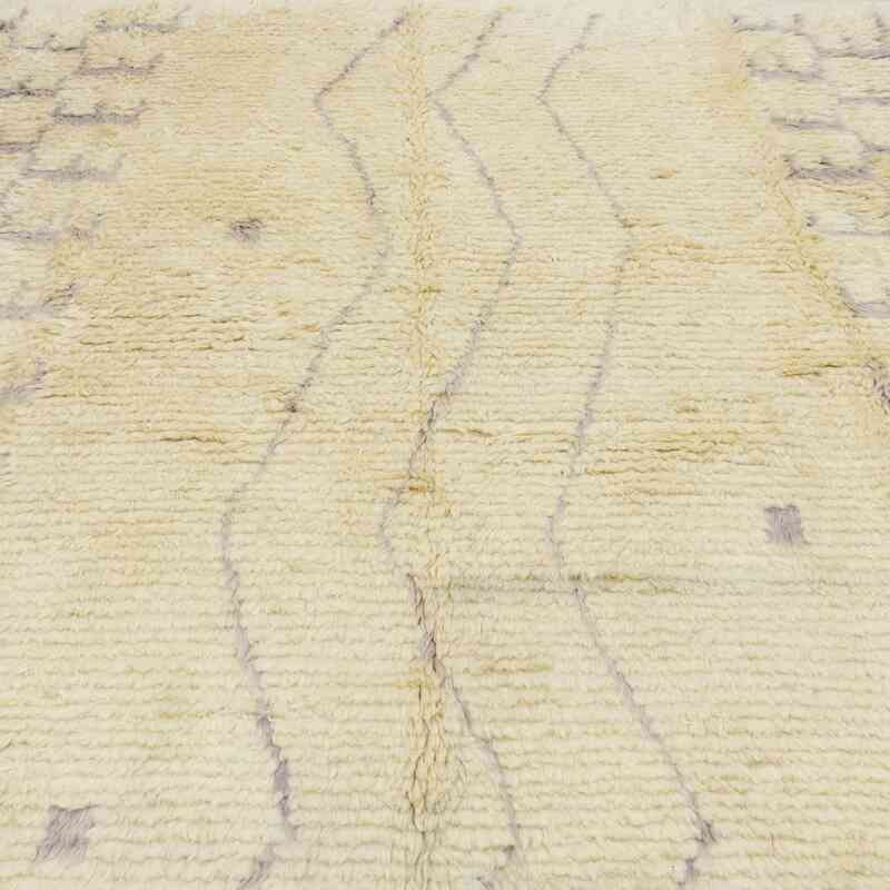 Beige New Moroccan Style Hand-Knotted Tulu Rug - 8'  x 11' 4" (96" x 136") - K0051365