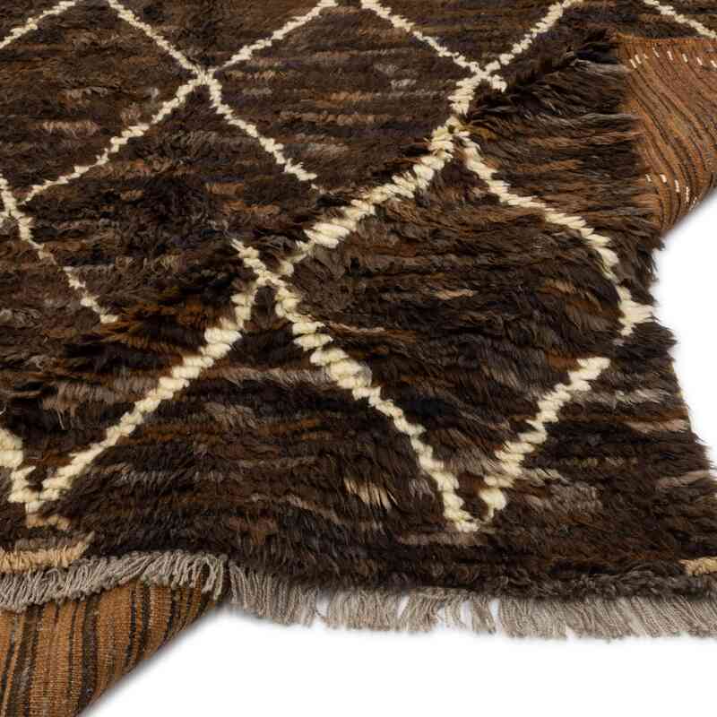 Kahverengi Yeni Fas Stili El Dokuma Tulu - 260 cm x 330 cm - K0051367