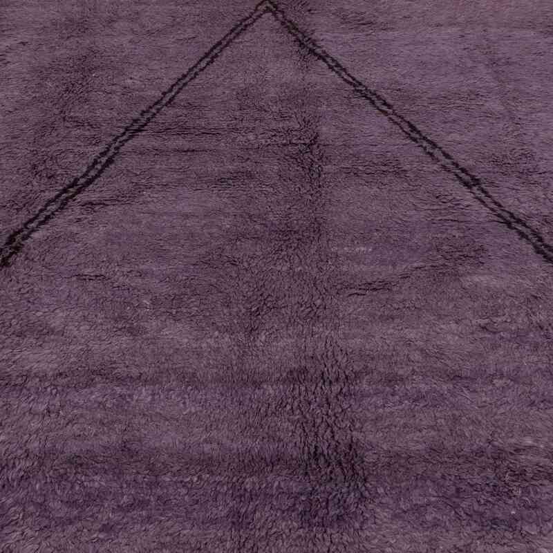 Purple New Moroccan Style Hand-Knotted Tulu Rug - 8'  x 10' 11" (96" x 131") - K0051370