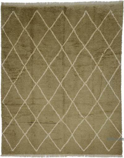 New Moroccan Style Hand-Knotted Tulu Rug - 8' 5" x 10' 4" (101" x 124")