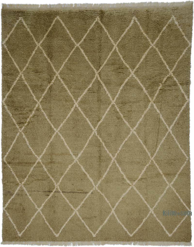 New Moroccan Style Hand-Knotted Tulu Rug - 8' 5" x 10' 4" (101" x 124") - K0051372