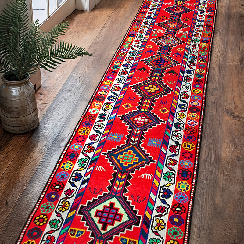 Alfombra Vintage de pasillo - 83 cm x 385 cm - K0051427