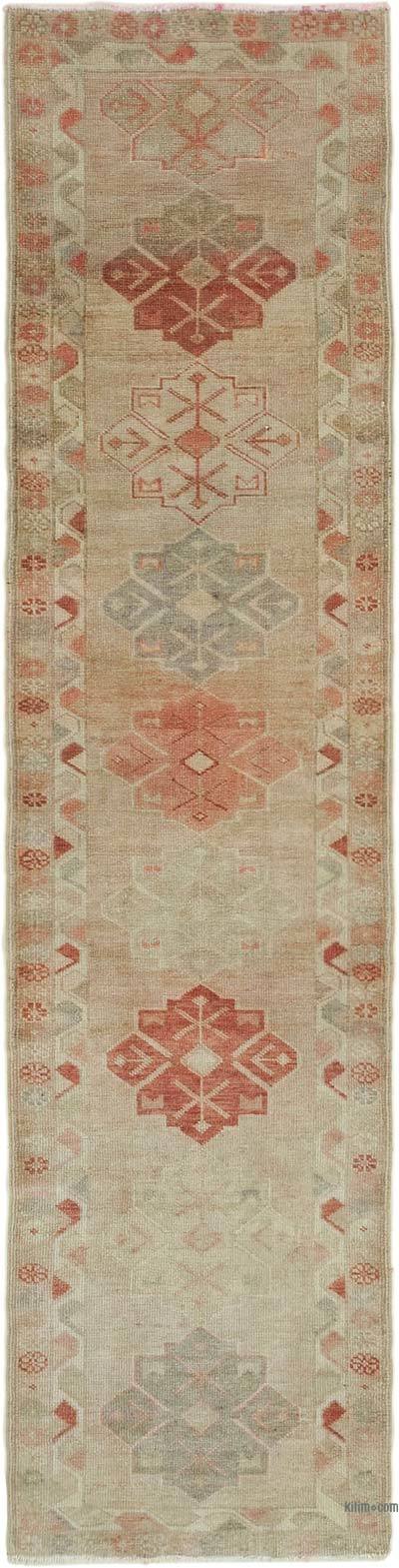 Alfombra Vintage de pasillo - 88 cm x 355 cm