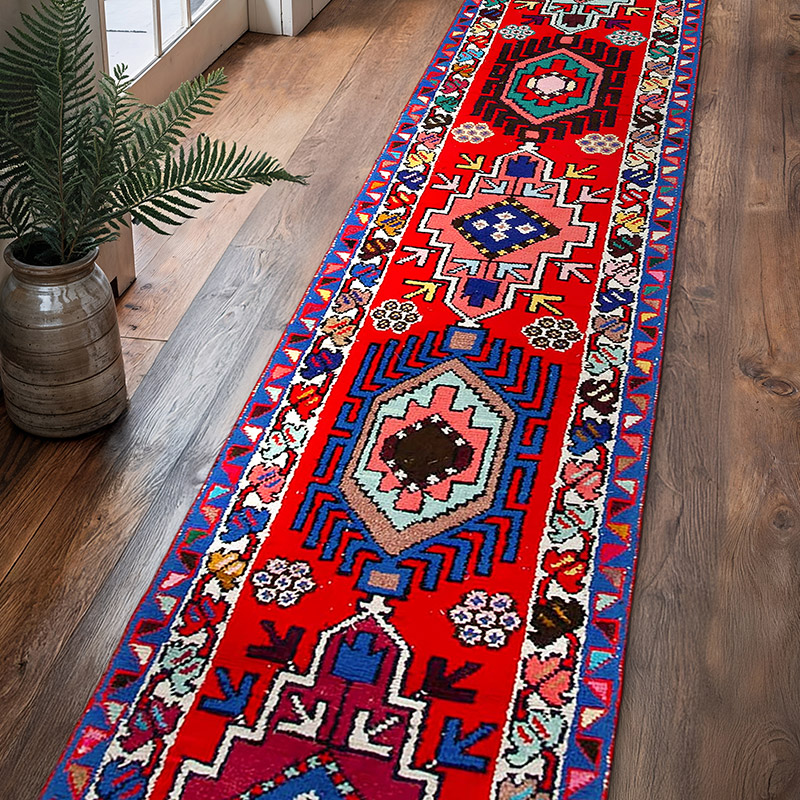 Alfombra Vintage de pasillo - 80 cm x 402 cm - K0051471