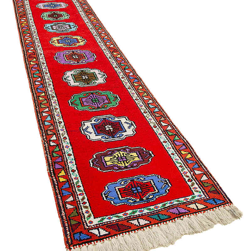 Vintage Tribal Runner Rug - 2' 7" x 12' 2" (31" x 146") - K0051510