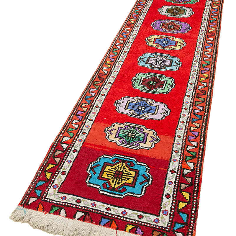 Vintage Tribal Runner Rug - 2' 7" x 12' 2" (31" x 146") - K0051510