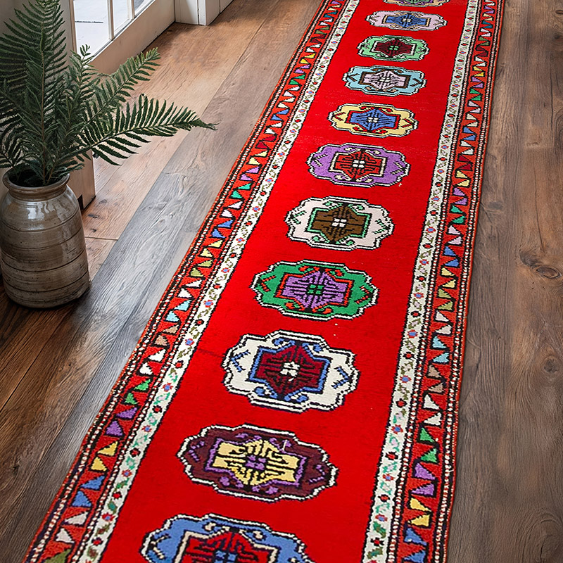 Vintage Tribal Runner Rug - 2' 7" x 12' 2" (31" x 146") - K0051510