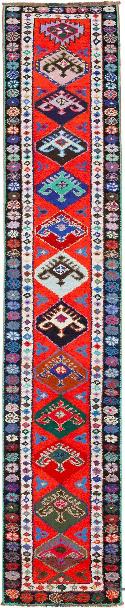 Vintage Tribal Runner Rug - 2' 7" x 13'  (31" x 156")
