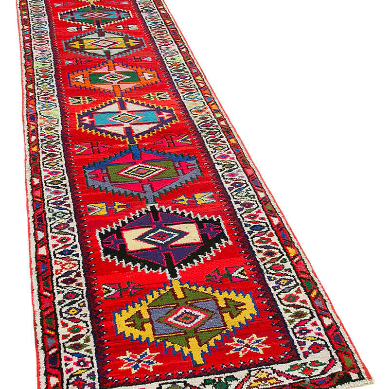 Vintage Tribal Runner Rug - 2' 9" x 12' 6" (33" x 150") - K0051537