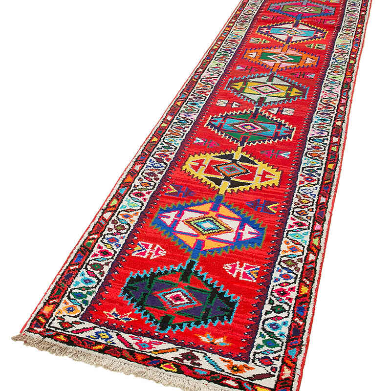 Vintage Tribal Runner Rug - 2' 9" x 12' 6" (33" x 150") - K0051537