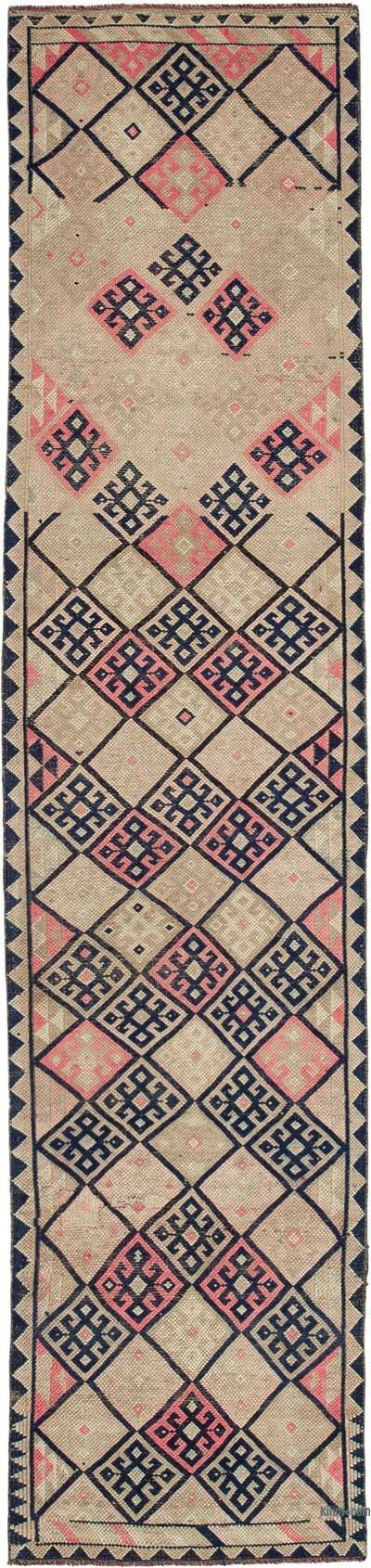 Vintage Tribal Runner Rug - 2' 9" x 12' 4" (33" x 148")